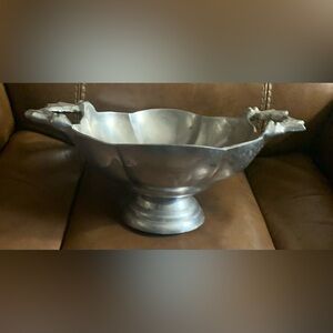 Antique, VERY RARE silver plated Art Deco serving bowl. Made in India in 30’s.
